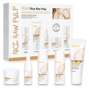 Skincare Set Mini 5Pcs , Rice Skin Care Sets,  Skin Care KitsToner, Cleanser, Serum, Face Cream, Lotion Christmas Birthday Gifts for Women, Teenage Girls, Mom, Friend deal from Walmart