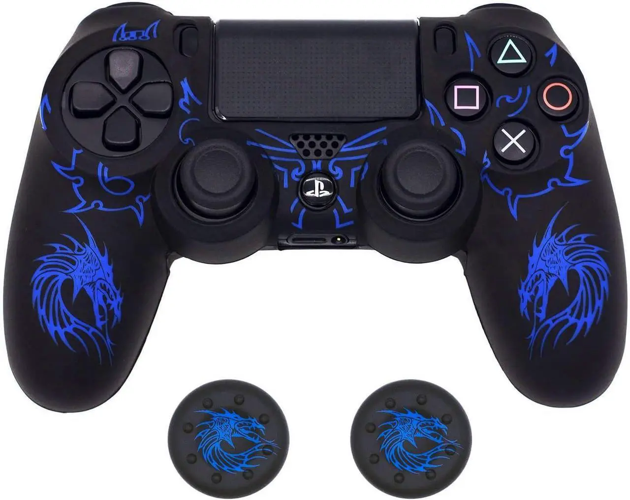 Skin for PS4 Controller, BRHE Anti-Slip Grip Silicone Cover Protector ...