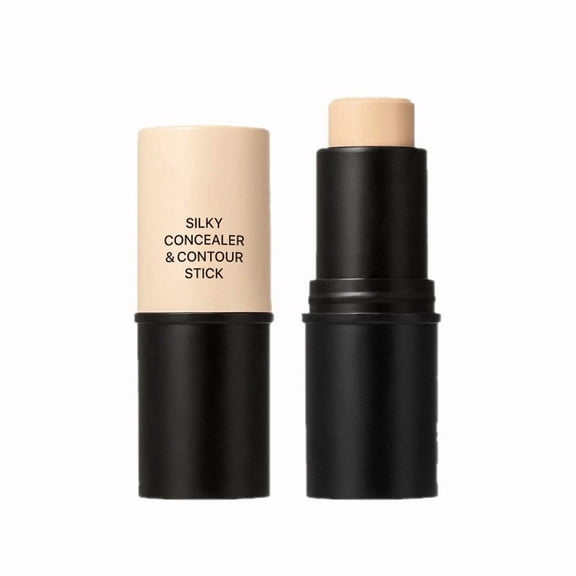 Skin Perfecting Face Stick - 3-in-1 Foundation Stick for Radiant Matte Finish, Also Suitable as Concealer & Touch-Up, Creamy & Long-Lasting