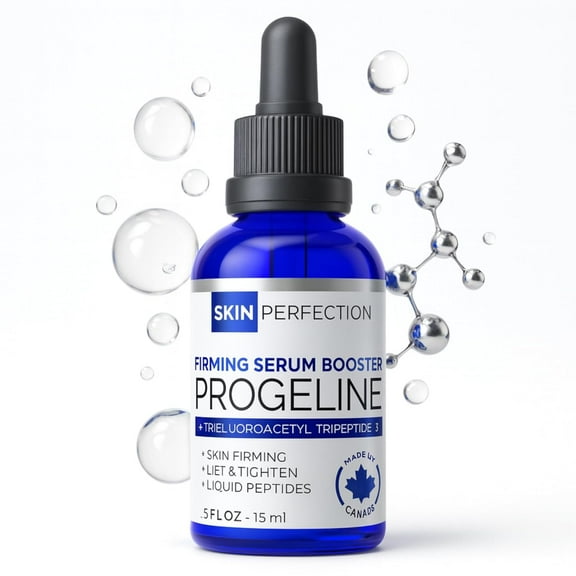 Skin Perfection Firming Serum Booster with Progeline Peptide Repair Serum Neck and Face Progeline Cream Upgrade Trifluoroacetyl Tripeptide-2 Anti-aging Diy .5 Fl Oz