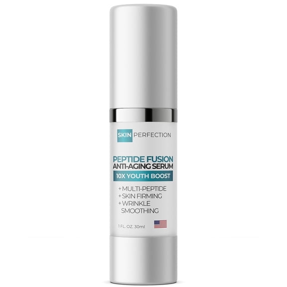 Skin Perfection Peptide Fusion Progeline Serum Anti-aging Serum for Face Fine Lines and Wrinkles Skin Firming & Tightening Progeline Argireline Snap 8 Matrixyl Syn-ake Collagen 1 Oz