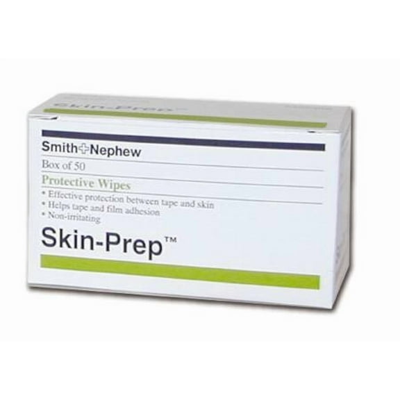 Skin-Prep Protective Barrier Wipes Non-Woven Gauze First Aid Gauze Pads Individual Packet 50 Count