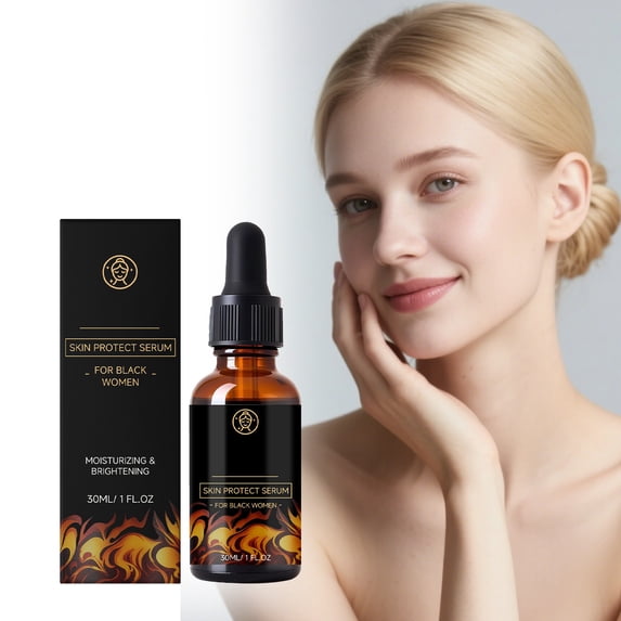 Skin Protect Serum for Women, 30ML Moisturizing Brightening Face Serum with Castor Oil, Hydrating Facial Serum for Daily Skin Care, Suitable For All Skin Types