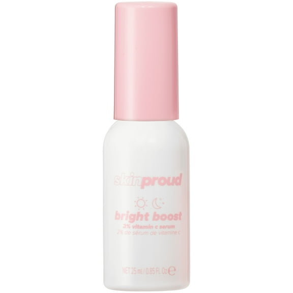 Skin Proud Bright Boost Face Serum, Dull Skin Treatment, 2% Vitamin C, 0.84 fl oz