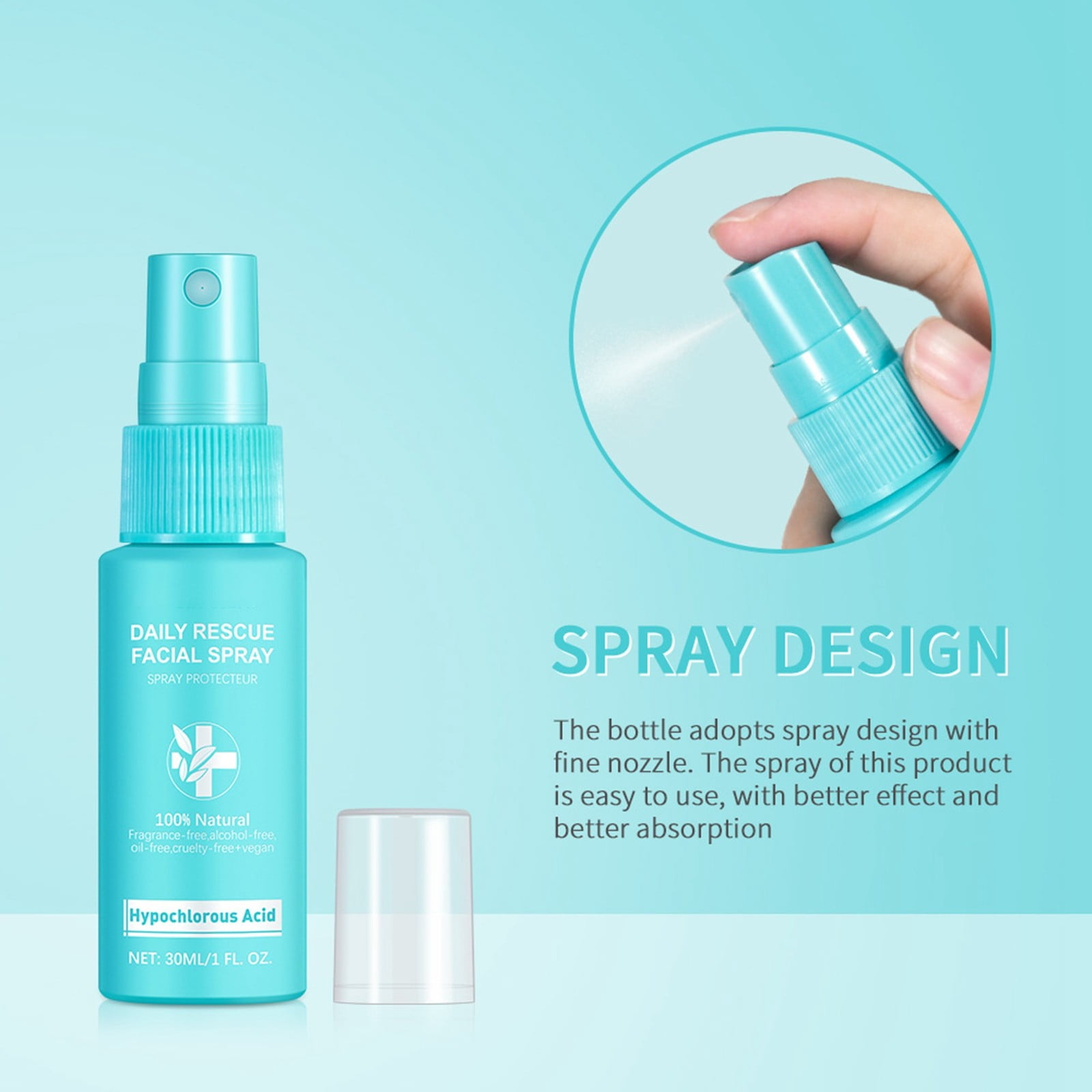 Skin Renew Toner, Hypochlorous Acid Spray Topical Skin Spray for Face and Skin, Minimize