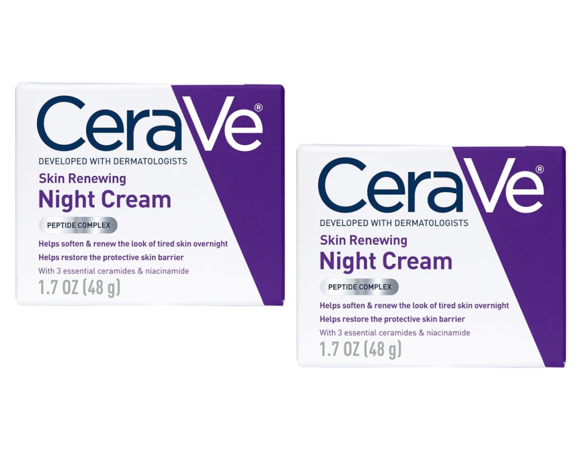 Skin Renewing Night Cream SR25 Niacinamide, Peptide Complex, and