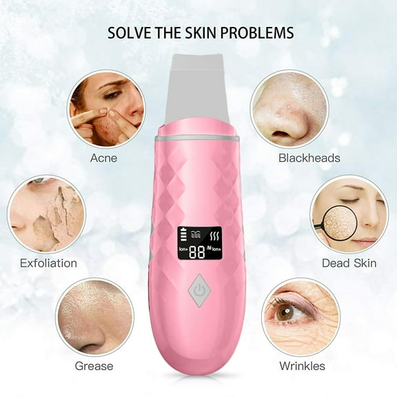 Skin Scrubber Facial Spatula Pore Cleansing Tool Blackhead Remover Deep Cleanse Beauty Device