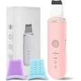 thumbnail image 1 of Skin Scrubber - Skin Spatula, Blackhead Remover Pore Cleaner with 4 Modes,Skin Care Tools, Comedones Extractor for Facial Deep Cleansing (Pink)- 2 Silicone Covers Included, 1 of 7