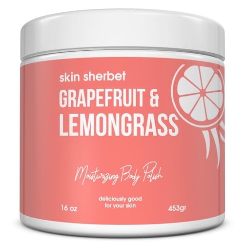 Midwest Sea Salt Company Grapefruit & Lemongrass Body Polish Salt Scrub - 16oz