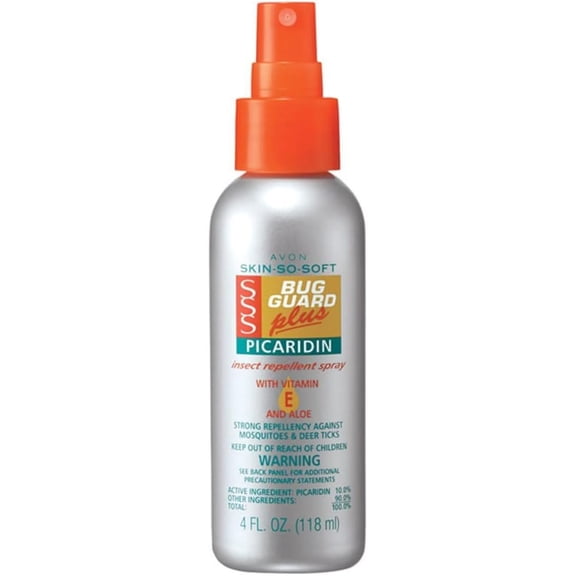 Skin So Soft Bug Guard Plus Picaridin Insect Repellent Spray - Gentle on Skin Mosquito Repellent - DEET-Free Mosquito & Tick Repellent for Humans - 4 fl. oz. Travel Size Bug Spray