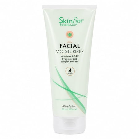 Skin Spa Daily Face Moisturizer, 8 oz - Non-Greasy Facial Cream for Soft & Smooth Skin