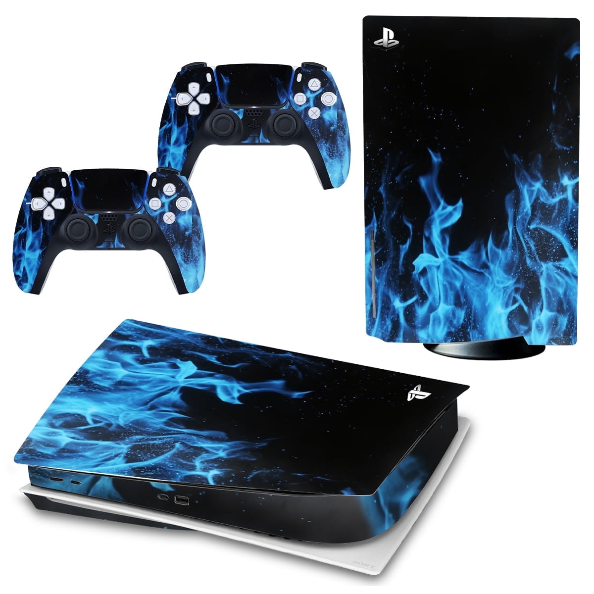 Skin Sticker for PS5 Disk Edition Console and Wireless Controllers ...