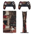 thumbnail image 1 of Skin Sticker for PS5 Slim Standard Disc Digital Edition Console and Controllers Decals for Playstation 5 (Christmas Fireplace Tree Warm Indoor,PS5 Disc Edition), 1 of 5