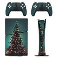thumbnail image 1 of Skin Sticker for PS5 Slim Standard PS5 Pro Disc Digital Edition Console and Controllers Decals for Playstation 5 (Christmas Tree Light ,PS5 Pro Standard), 1 of 5