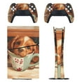 thumbnail image 1 of Skin Sticker for PS5 Slim Standard PS5 Pro Disc Digital Edition Console and Controllers Decals for Playstation 5 (Cute Dog In Teacup,PS5 Slim Disc Edition), 1 of 5
