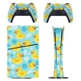 thumbnail image 1 of Skin Sticker for PS5 Slim Standard PS5 Pro Disc Digital Edition Console and Controllers Decals for Playstation 5 (Cute Rubber Duck,PS5 Slim Disc Edition), 1 of 5
