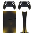 thumbnail image 1 of Skin Sticker for PS5 Slim Standard PS5 Pro Disc Digital Edition Console and Controllers Decals for Playstation 5 (Dark Yellow Gradient,PS5 Pro Disc Edition), 1 of 5