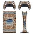 thumbnail image 1 of Skin Sticker for PS5 Slim Standard PS5 Pro Disc Digital Edition Console and Controllers Decals for Playstation 5 (Mediterranean Style Mosaic Around,PS5 Pro Disc Edition), 1 of 5