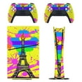 thumbnail image 1 of Skin Sticker for PS5 Slim Standard PS5 Pro Disc Digital Edition Console and Controllers Decals for Playstation 5 (Pride Eiffel Tower ,PS5 Pro Standard), 1 of 5