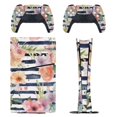 thumbnail image 1 of Skin Sticker for PS5 Slim Standard PS5 Pro Disc Digital Edition Console and Controllers Decals for Playstation 5 (Spring Floral Stripes ,PS5 Pro Standard), 1 of 5