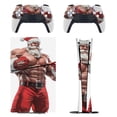 thumbnail image 1 of Skin Sticker for PS5 Slim Standard PS5 Pro Disc Digital Edition Console and Controllers Decals for Playstation 5 (Strong Muscler Santa,PS5 Pro Disc Edition), 1 of 5