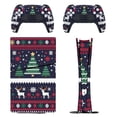 thumbnail image 1 of Skin Sticker for PS5 Slim Standard PS5 Pro Disc Digital Edition Console and Controllers Decals for Playstation 5 (Knitted Christmas Deer Snow,PS5 Slim Disc Edition), 1 of 5