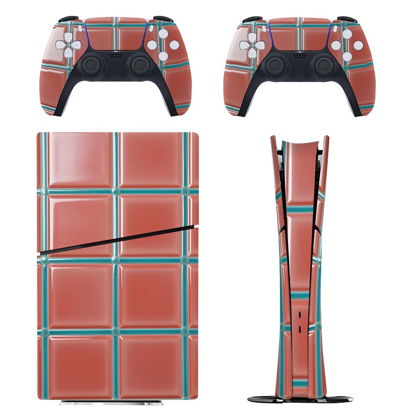 Designed Ps5 Pattern Skin Sticker for PS5 Slim Standard PS5 Pro Disc Digital Edition Console ...