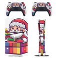 thumbnail image 1 of Skin Sticker for PS5 Slim Standard PS5 Pro Disc Digital Edition Console and Controllers Decals for Playstation 5 (Santa Claus With Gift,PS5 Slim Disc Edition), 1 of 5