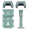 thumbnail image 1 of Skin Sticker for PS5 Slim Standard PS5 Pro Disc Digital Edition Console and Controllers Decals for Playstation 5 (Snow Flake Christmas,PS5 Pro Disc Edition), 1 of 5
