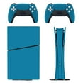 thumbnail image 1 of Skin Sticker for PS5 Slim / Pro / Standard Disc / Digital Edition Console and Controllers Decals for PlayStation 5 CG Blue, 1 of 5