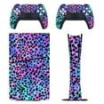 thumbnail image 1 of Skin Sticker for PS5 Slim Standard Disc Digital Edition Console and Controllers Decals for Playstation 5 (Leopard Colorful,PS5 Disc Edition), 1 of 5