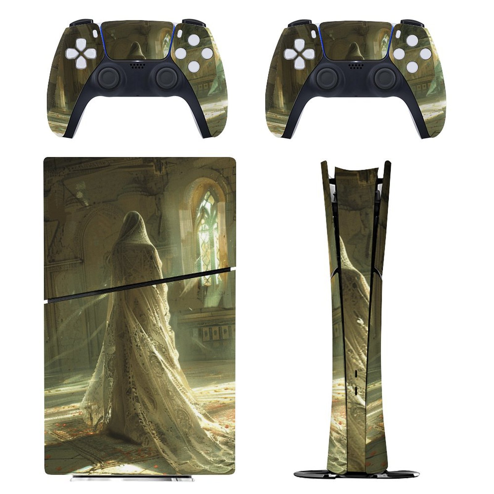 Skin Sticker for PS5 Slim Standard Disc Digital Edition Console and