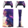 thumbnail image 1 of Skin Sticker for PS5 Slim Standard Disc Digital Edition Console and Controllers Decals for Playstation 5 (Woman Superhero,PS5 Disc Edition), 1 of 5