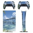 thumbnail image 1 of Skin Sticker for PS5 Slim Standard PS5 Pro Disc Digital Edition Console and Controllers Decals for Playstation 5 (Beach Ocean,PS5 Pro Disc Edition), 1 of 5