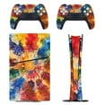 thumbnail image 1 of Skin Sticker for PS5 Slim Standard PS5 Pro Disc Digital Edition Console and Controllers Decals for Playstation 5 (Tie-Dye,PS5 Slim Disc Edition), 1 of 5