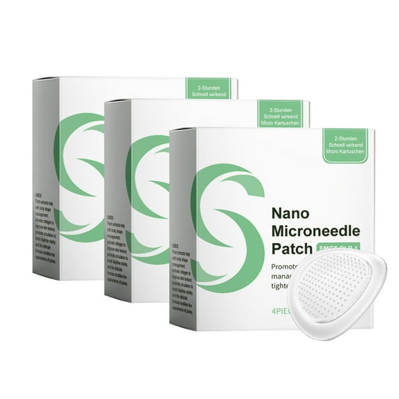 Skin Microneedling Belly Patch 4-Pack | Collagen Boosting Pe Stickers for Skin | 12-Hour Adhesive & No-Slip Abdomen Firming Patches