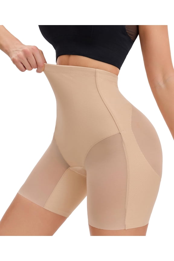 Skin Tone Low Back Shapewear Shorts Tummy Control Butt Lift