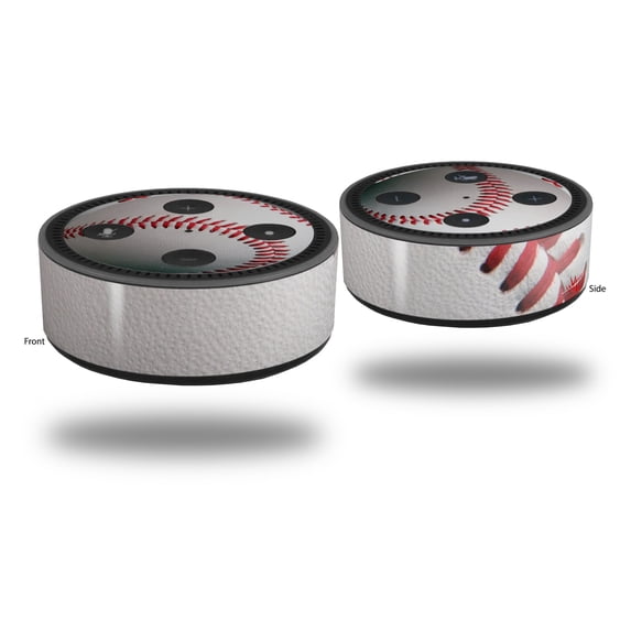 Skin Wrap Decal Set 2 Pack for Amazon Echo Dot 2 - Baseball (2nd Generation ONLY - Echo NOT INCLUDED)