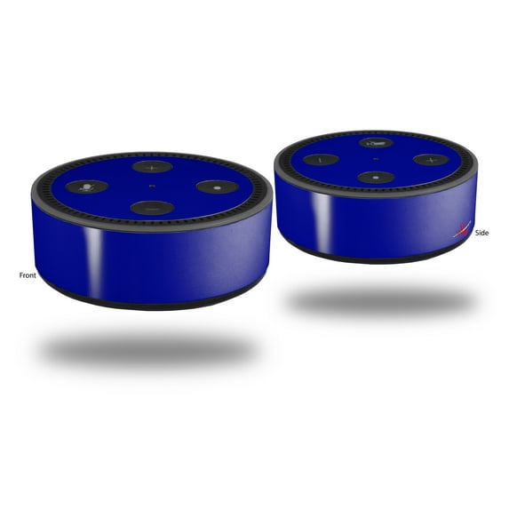 Skin Wrap Decal Set 2 Pack for Amazon Echo Dot 2 - Solids Collection Royal Blue (2nd Generation ONLY - Echo NOT INCLUDED)