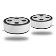 thumbnail image 1 of Skin Wrap Decal Set 2 Pack for Amazon Echo Dot 2 - Solids Collection White (2nd Generation ONLY - Echo NOT INCLUDED), 1 of 3