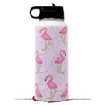 thumbnail image 1 of Skin Wrap Decal compatible with Hydro Flask Wide Mouth Bottle 32oz Flamingos on Pink (BOTTLE NOT INCLUDED), 1 of 3