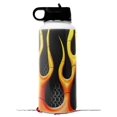 thumbnail image 1 of Skin Wrap Decal compatible with Hydro Flask Wide Mouth Bottle 32oz Metal Flames (BOTTLE NOT INCLUDED), 1 of 3