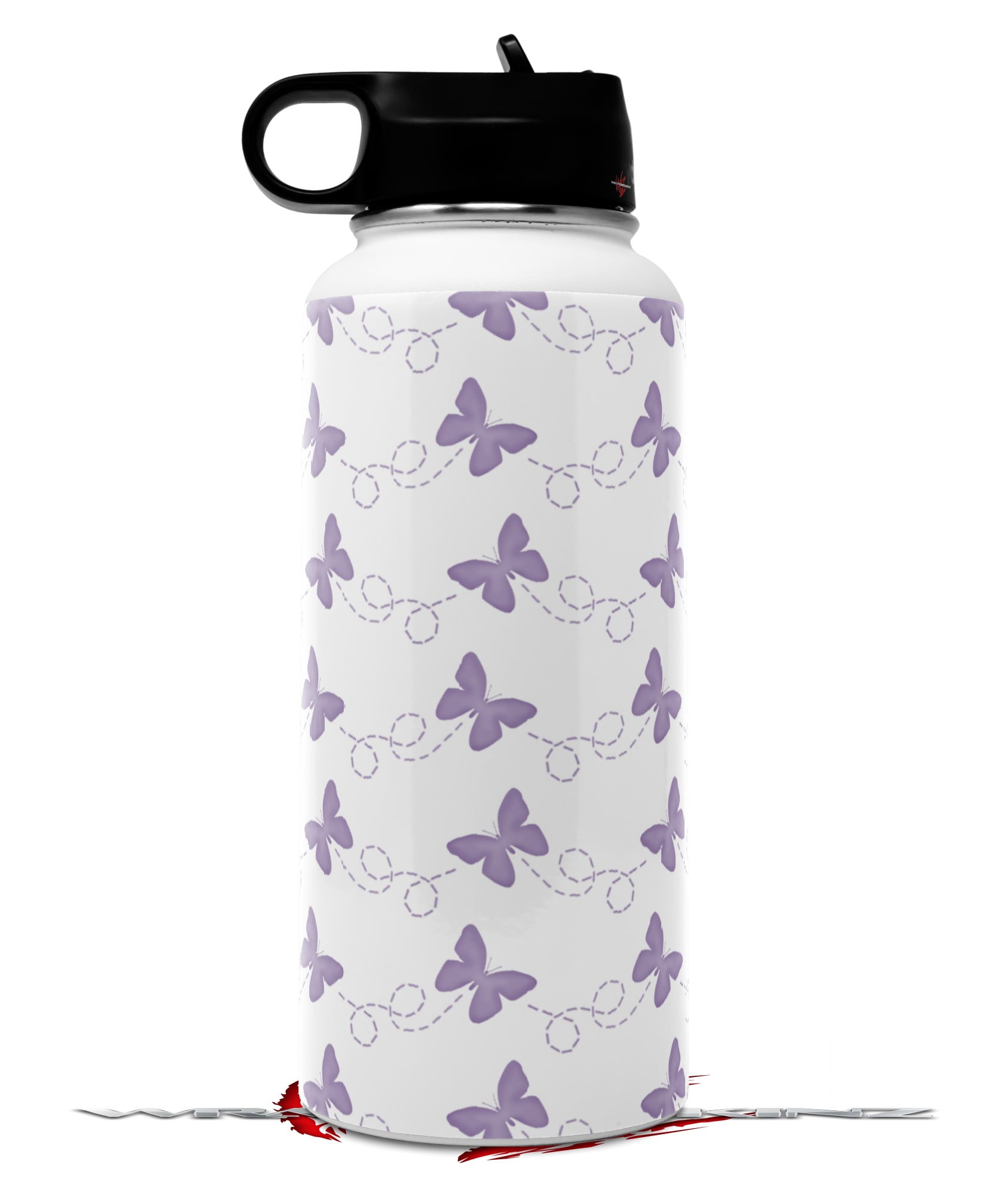 purple hydro flask water bottle Sticker for Sale by mostlybubble