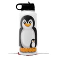 thumbnail image 1 of Skin Wrap Decal compatible with Hydro Flask Wide Mouth Bottle 32oz Penguins on White (BOTTLE NOT INCLUDED), 1 of 3
