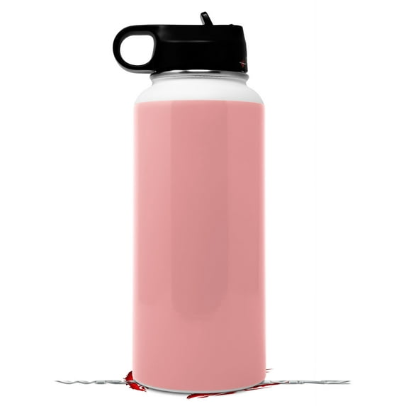 Skin Wrap Decal compatible with Hydro Flask Wide Mouth Bottle 32oz Solids Collection Pink (BOTTLE NOT INCLUDED)