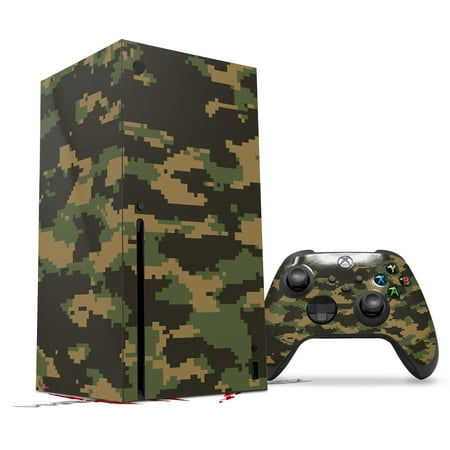 Skin Wrap compatible with the 2020 XBOX Series X Console and Controller WraptorCamo Digital Camo Timber (XBOX NOT INCLUDED)