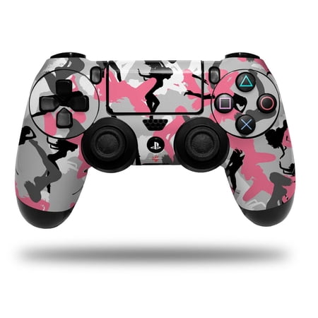 Skin Wrap for Sony PS4 Dualshock Controller Sexy Girl Silhouette Camo Pink (CONTROLLER NOT INCLUDED)