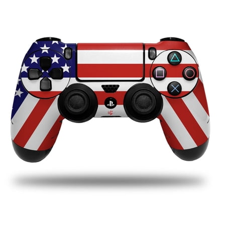 Skin Wrap for Sony PS4 Dualshock Controller USA American Flag 01 (CONTROLLER NOT INCLUDED)