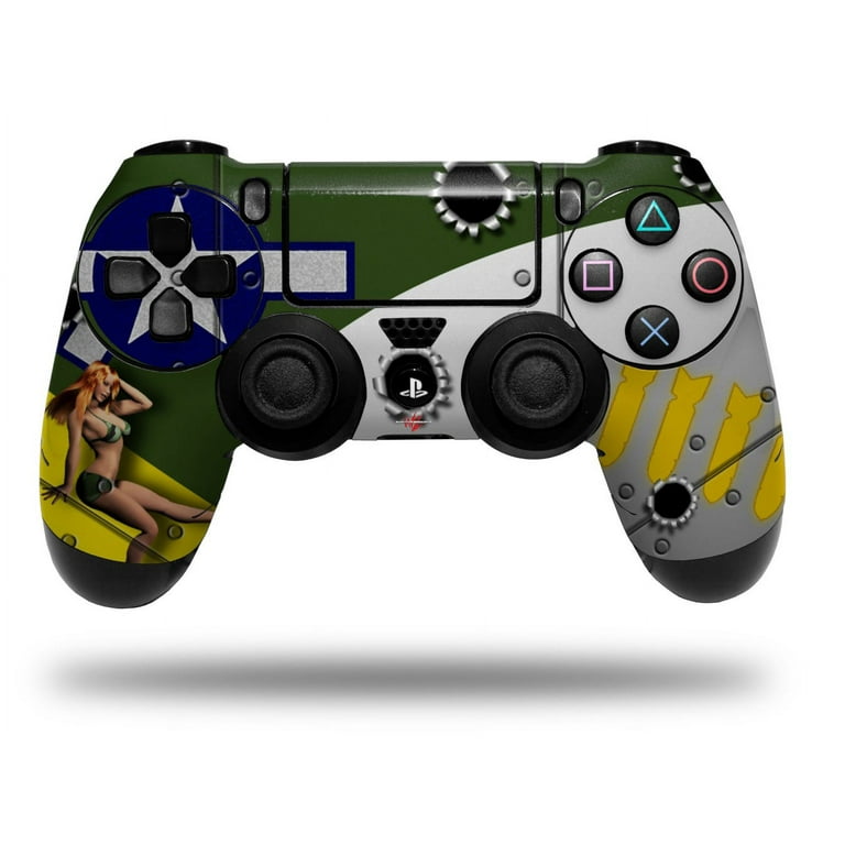 Skin Wrap for Sony PS4 Dualshock Controller WWII Bomber War Plane Pin Up  Girl (CONTROLLER NOT INCLUDED)