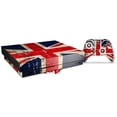 thumbnail image 1 of Skin Wrap for XBOX One X Console and Controller Painted Faded and Cracked Union Jack British Flag, 1 of 3